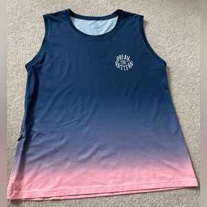 Peppermint Cycling Tank, Navy & Pink